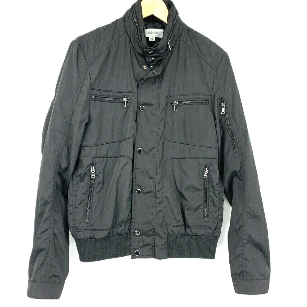 Calvin Klein Men's Black Bomber Jacket